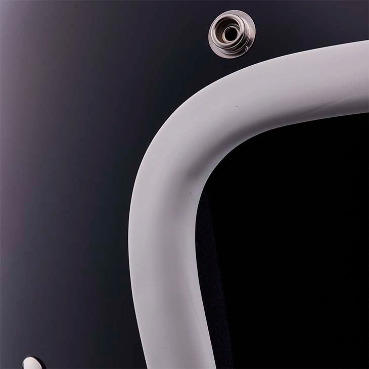 500-TX IVORY RUBBER TRIM BLACK