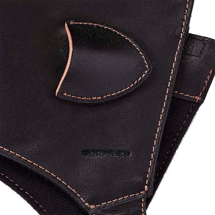 EAR MUFF GENUINE LEATHER BLACK