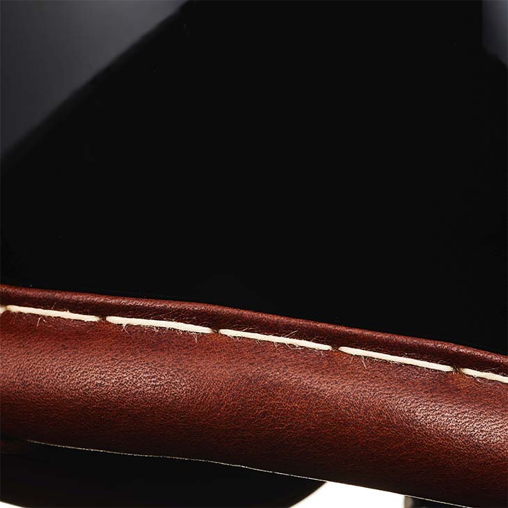 500-TX VINTAGE LEATHER TRIM BROWN LEATHER BLACK