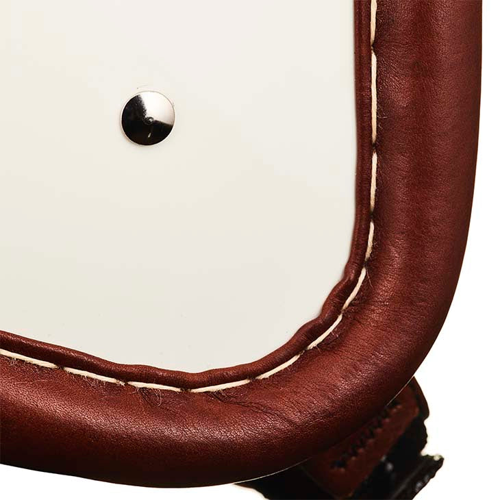 500-TX VINTAGE LEATHER TRIM BROWN LEATHER IVORY