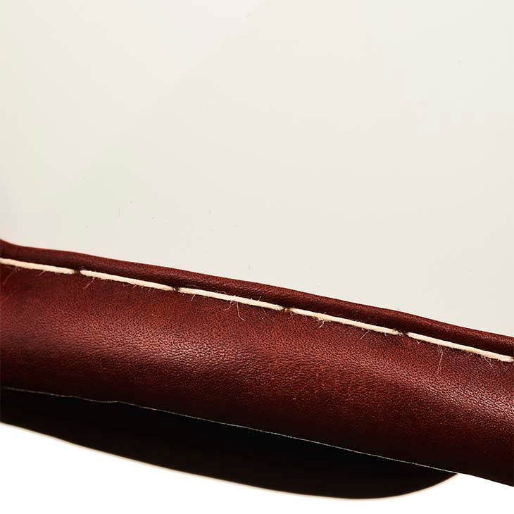 500-TX VINTAGE LEATHER TRIM BROWN LEATHER IVORY