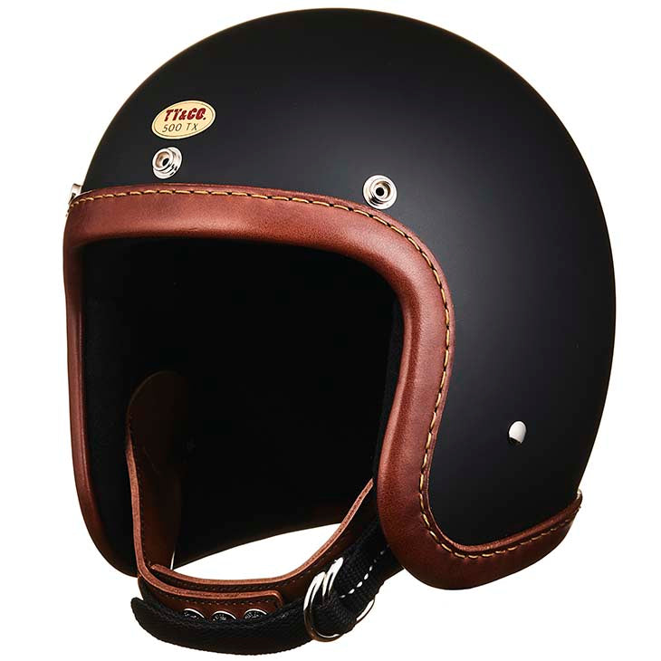 500-TX LEATHER RIM SHOT BROWN LEATHER MATT BLACK