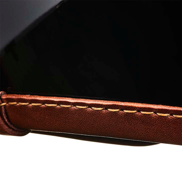500-TX LEATHER RIM SHOT BROWN LEATHER BLACK