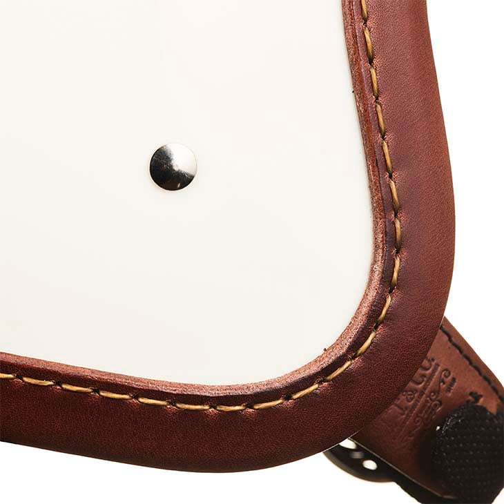 500-TX LEATHER RIM SHOT BROWN LEATHER IVORY