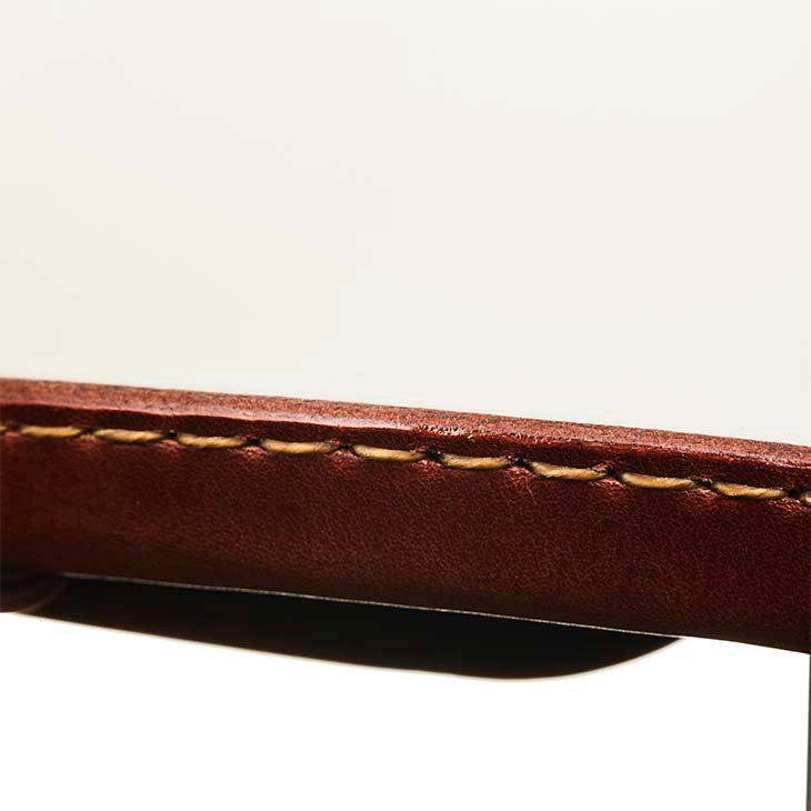 500-TX LEATHER RIM SHOT BROWN LEATHER IVORY