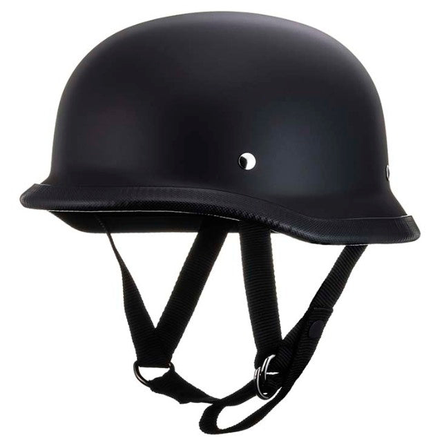 Tt&co. Usa German Matt Black Half Helmet Motorcycle Helmet Novelty – Tt 