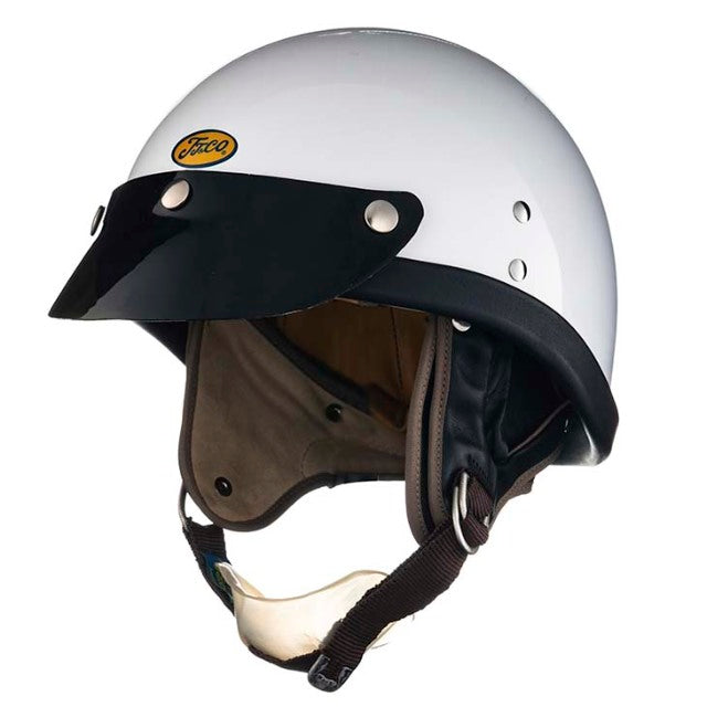 TT&CO. PROTECTOR WHITE MOTORCYCLE HELMET NOVELTY – TT AND CO GLOBAL