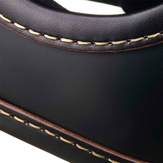 DOT TOECUTTER LEATHER RIM SHOT BLACK LEATHER MATTBLACK