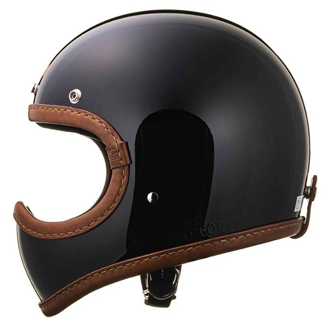DOT TOECUTTER LEATHER RIM SHOT BROWN LEATHER BLACK