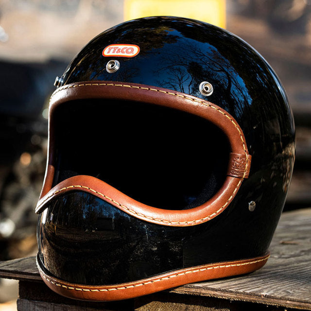 DOT TOECUTTER LEATHER RIM SHOT BROWN LEATHER BLACK