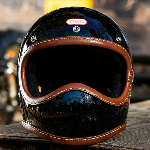 DOT TOECUTTER LEATHER RIM SHOT BROWN LEATHER BLACK