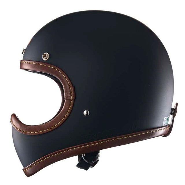 DOT TOECUTTER LEATHER RIM SHOT BROWN LEATHER MATTBLACK