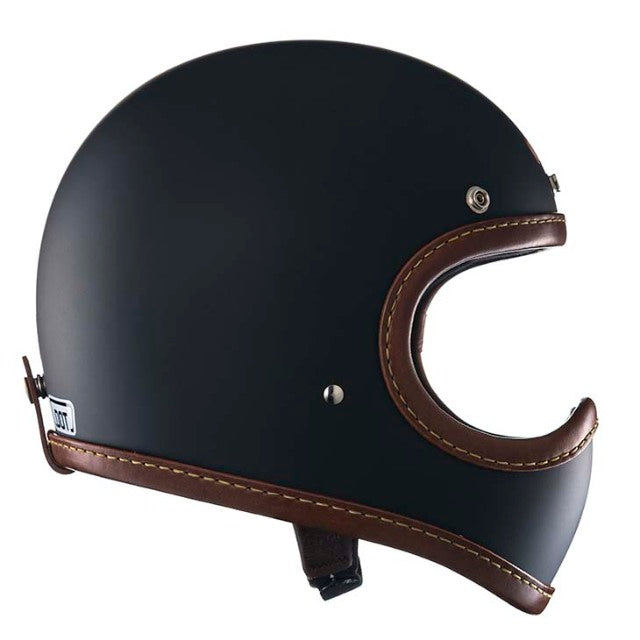 DOT TOECUTTER LEATHER RIM SHOT BROWN LEATHER MATTBLACK