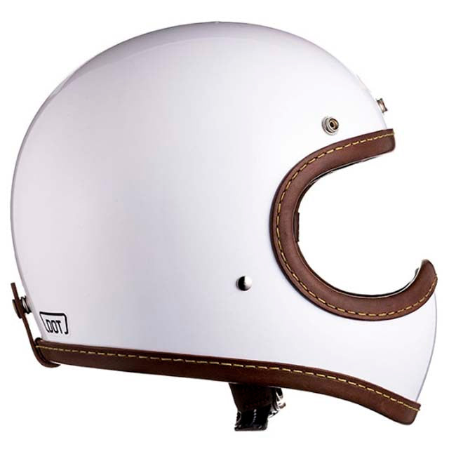 DOT TOECUTTER LEATHER RIM SHOT BROWN LEATHER WHITE