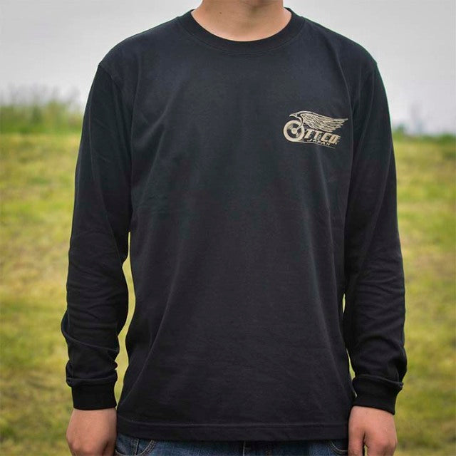 FLYING WHEEL L/S T-SHIRT BLACK
