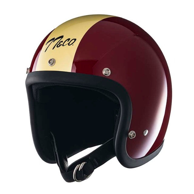 TT&CO. SUPER MAGNUM MAGNUM RACER RED 3/4 OPEN FACE MOTORCYCLE HELMET JAPANESE / DOT STANDARD TT&CO. SUPER MAGNUM MAGNUM RACER RED 3/4 OPEN FACE MOTORCYCLE HELMET JAPANESE / DOT STANDARD