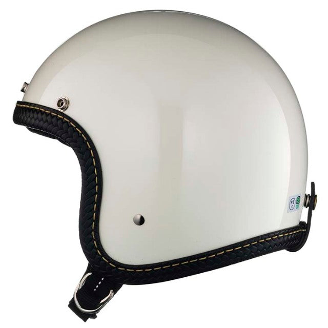 DOT SUPER MAGNUM LEATHER RIM SHOT BASKET BLACK LEATHER IVORY