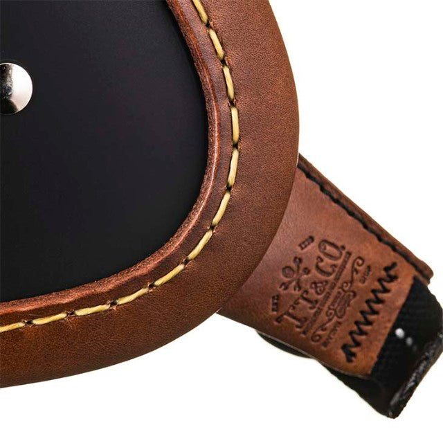 DOT SUPER MAGNUM LEATHER RIM SHOT BROWN LEATHER MATT BLACK