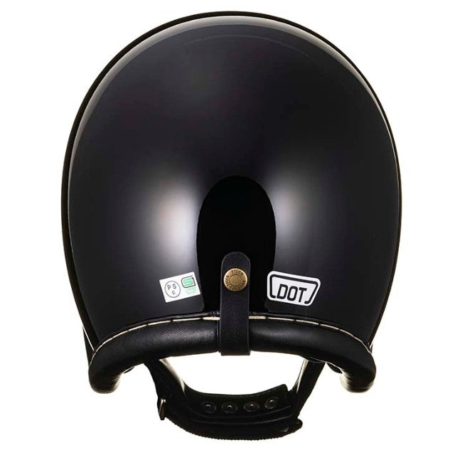 圆点超级大号复古皮革装饰黑色皮革黑色