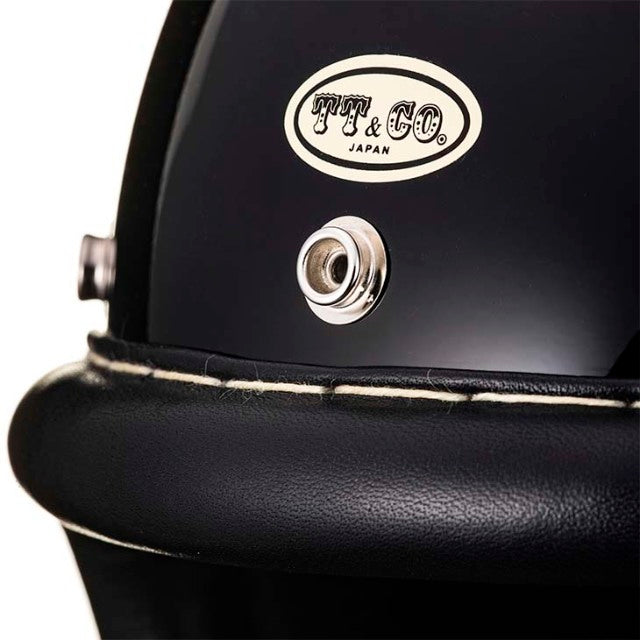 圆点超级大号复古皮革装饰黑色皮革黑色