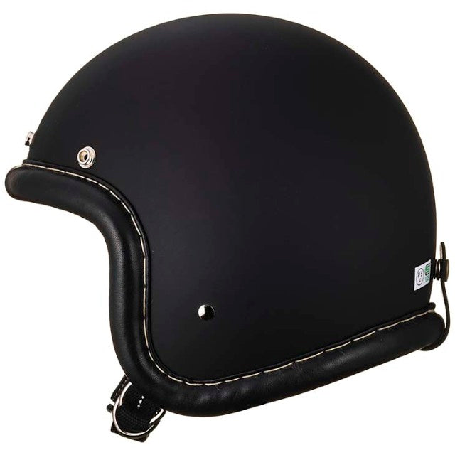 圆点超级大号复古皮革装饰黑色皮革哑光黑色