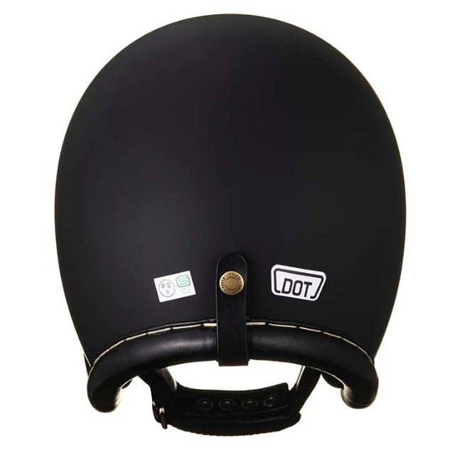 圆点超级大号复古皮革装饰黑色皮革哑光黑色