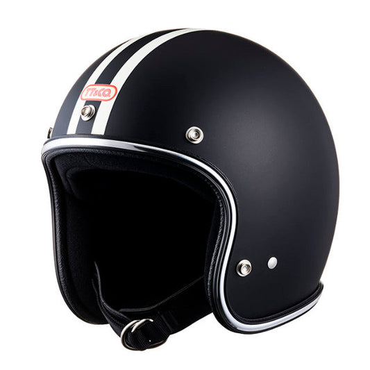 SUPER MAGNUM XXL SIZE TWO LINES CHROME TRIM MATT BLACK