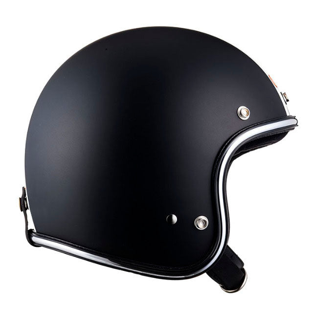 SUPER MAGNUM XXL SIZE TWO LINES CHROME TRIM MATT BLACK