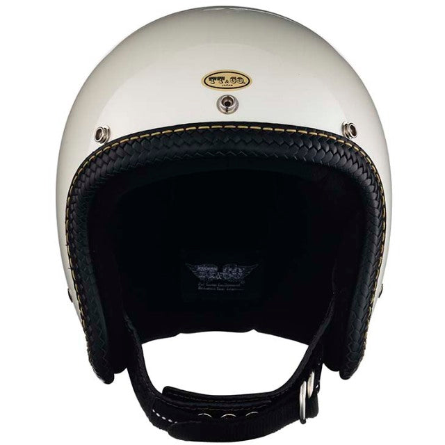 SUPER MAGNUM XXL LEATHER RIM SHOT BASKET BLACK LEATHER IVORY