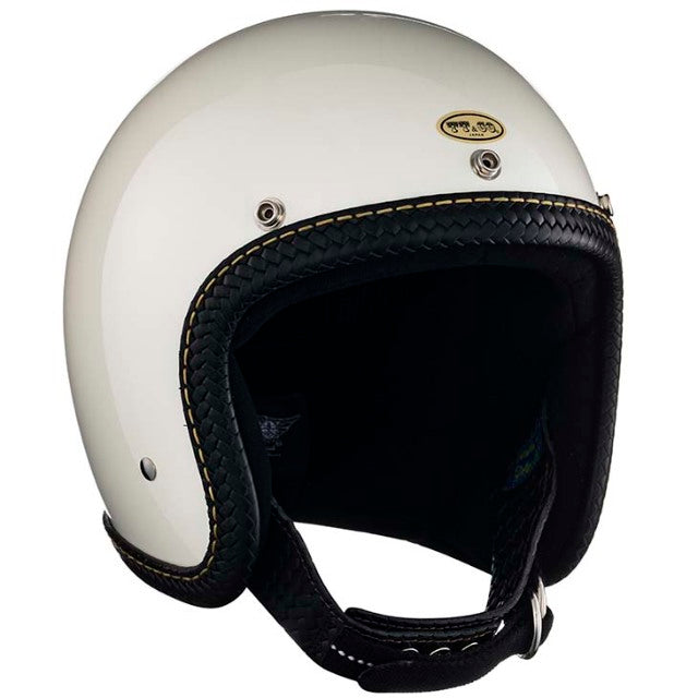SUPER MAGNUM XXL LEATHER RIM SHOT BASKET BLACK LEATHER IVORY