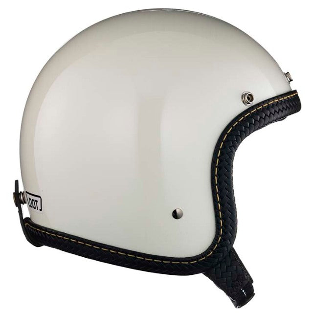 SUPER MAGNUM XXL LEATHER RIM SHOT BASKET BLACK LEATHER IVORY