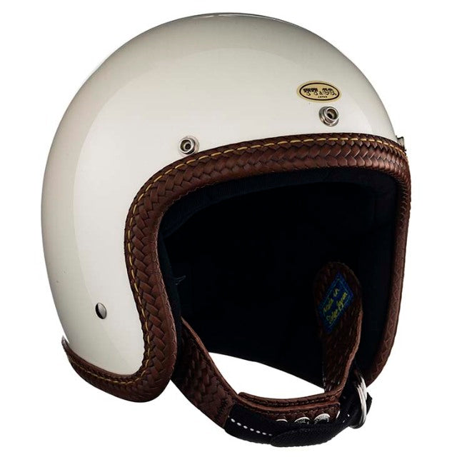 SUPER MAGNUM XXL LEATHER RIM SHOT BASKET BROWN LEATHER IVORY