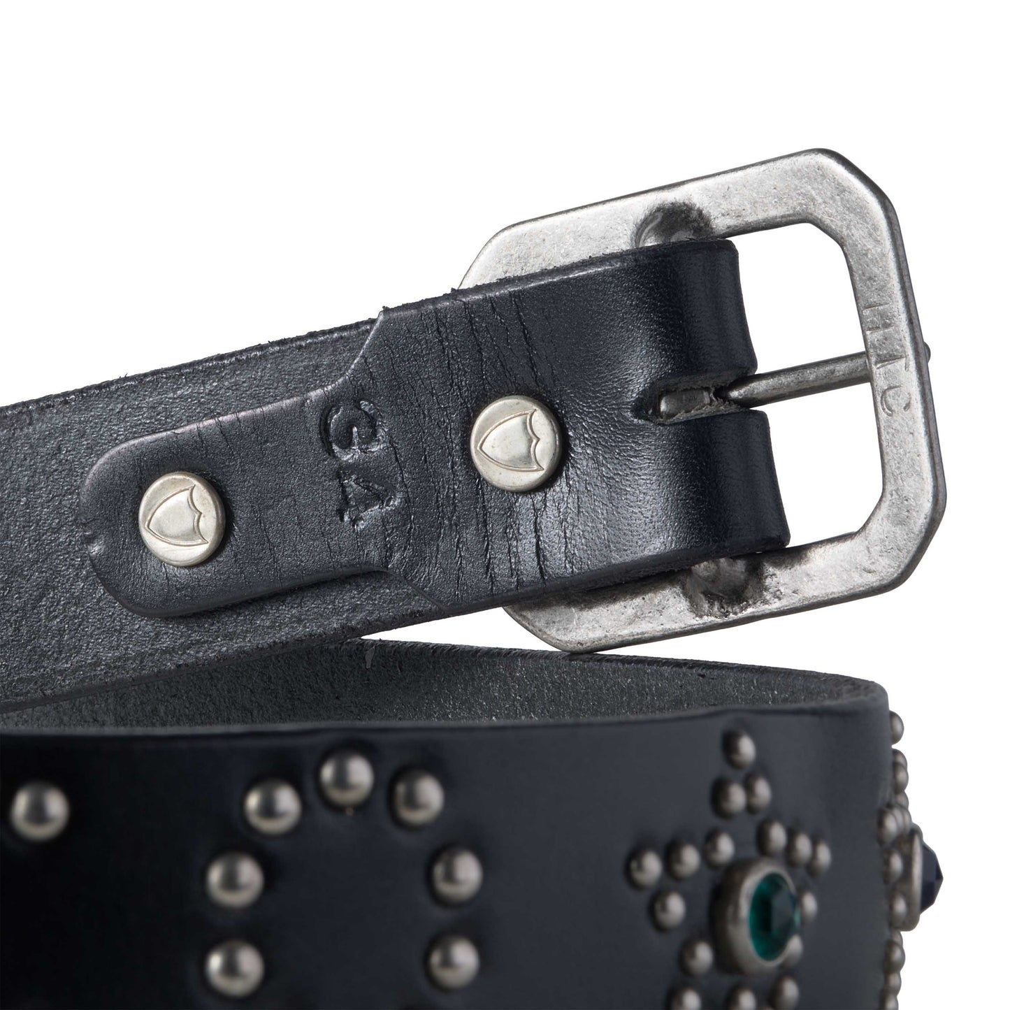 HTC × TT&CO. Genuine Leather Studded Belt - Limited Edition