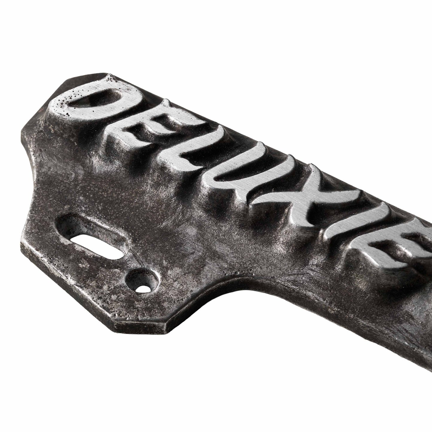 LICENSE PLATE TOPPER – “DELUXIE CUSTOMS”