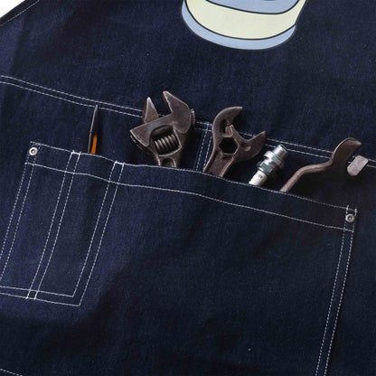Baby Star Apron Dark Indigo