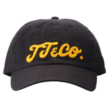 Load image into Gallery viewer, TT&amp;CO. CAP BLACK ORANGE LOGO
