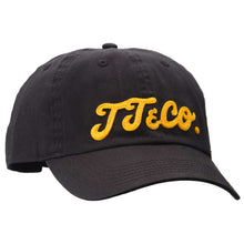 Load image into Gallery viewer, TT&amp;CO. CAP BLACK ORANGE LOGO
