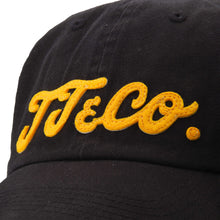 Load image into Gallery viewer, TT&amp;CO. CAP BLACK ORANGE LOGO
