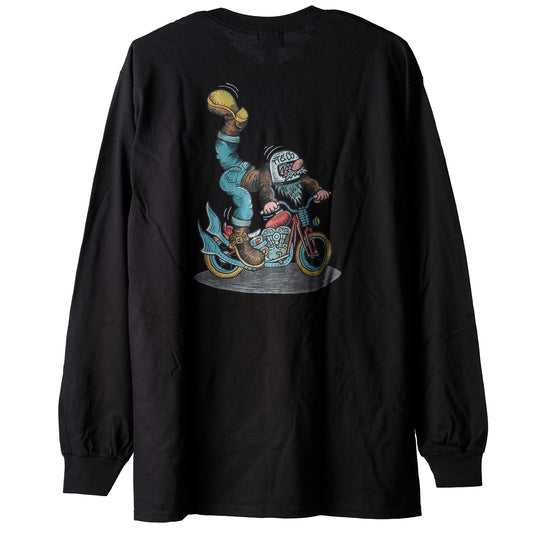 PANCHO1 L/S T-SHIRT BLACK