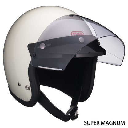 VISOR BLACK WITH FLIP UP SHIELD LIGHT SMOKE