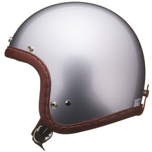 Load image into Gallery viewer, SUPER MAGNUM XXL SIZE GENUINE LEATHER TRIM BROWN LEATHER SILVER METALLIC
