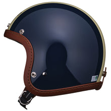 Load image into Gallery viewer, SUPER MAGNUM XXL SIZE LEATHER RIM SHOT BROWN LEATHER MAGNUM RACER NAVY

