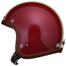 Load image into Gallery viewer, DOT SUPER MAGNUM LEATHER RIM SHOT BROWN LEATHER MAGNUM RACER RED
