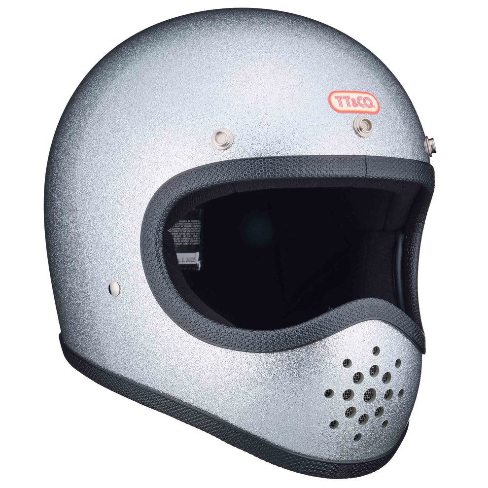 TT&CO. TOECUTTER SG/DOT GINGIRA 70's CUSTOM1 SILVER SMALL FULL FACE ...