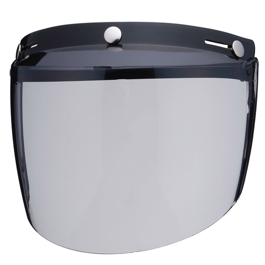 VISOR BLACK WITH FLIP UP SHIELD LIGHT SMOKE