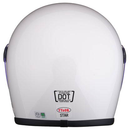 TT&CO. STAR SG/DOT STANDARD WHITE Shield included back