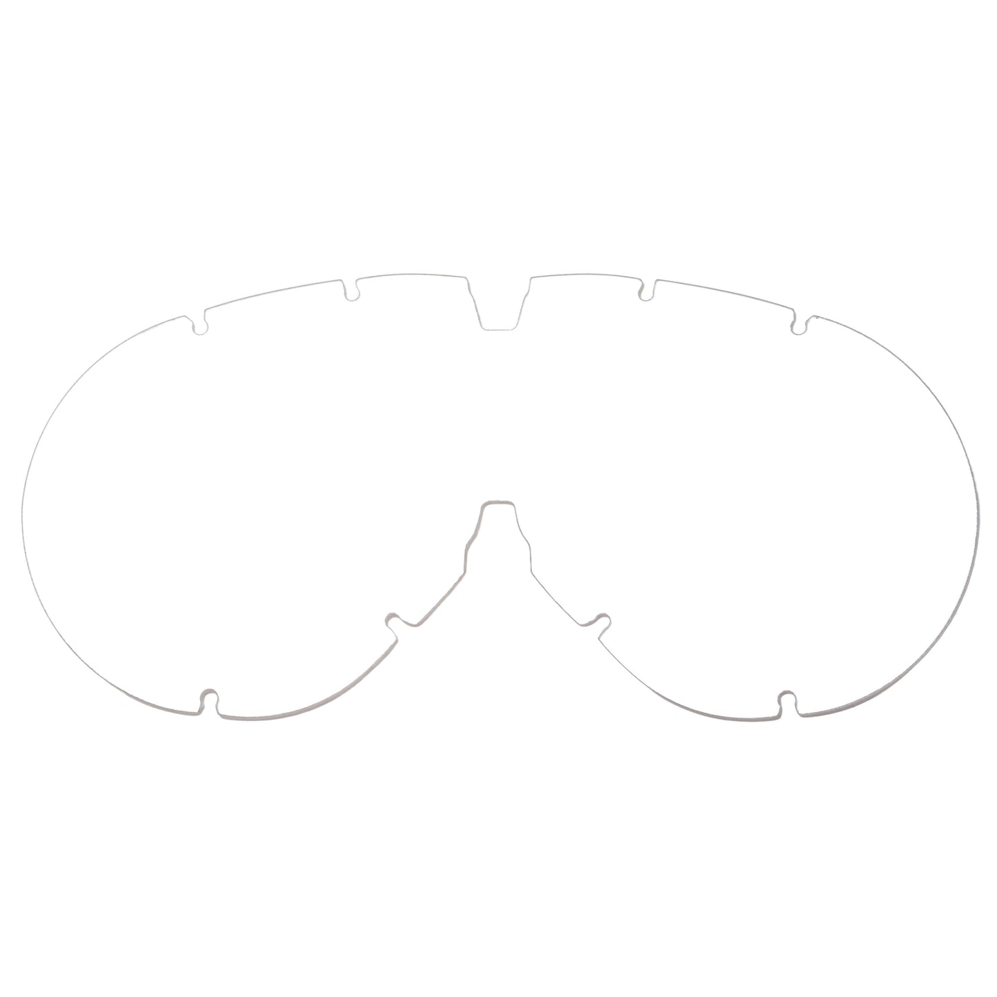 CLEAR LENS 1pc FOR TT GOGGLES MODEL C