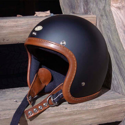 SUPER MAGNUM XXL LEATHER RIM SHOT BROWN LEATHER MATTBLACK