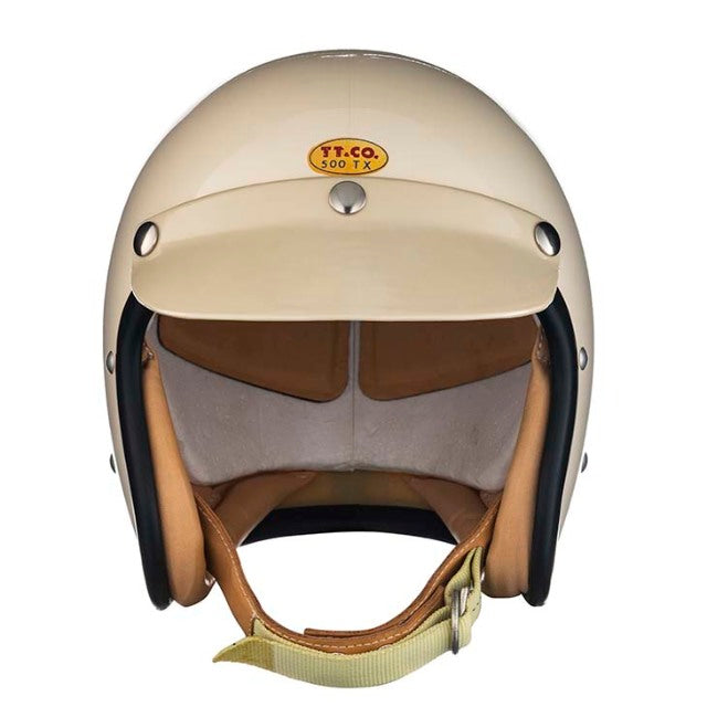 TT&CO. 500-TX FIRST 3/4 OPEN FACE MOTORCYCLE HELMET NOVELTY – TT