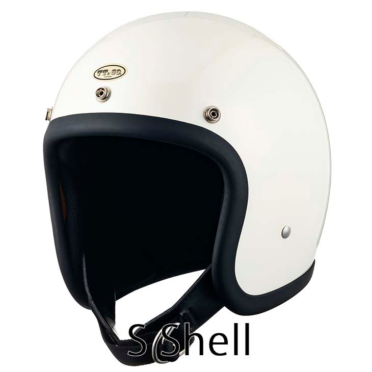 TT&CO. NEW MODEL 500-TX STANDARD IVORY 3/4 OPEN FACE MOTORCYCLE